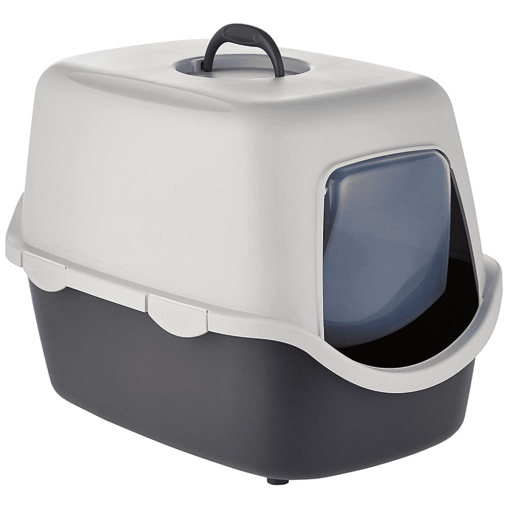 Trixie Vico Cat Litter Tray with Hood for Cats (Dark)