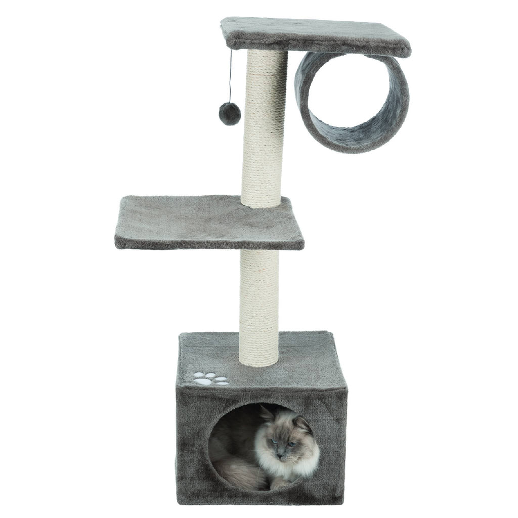 Trixie Three Level Cat Scratching Post With Cave & Tunnel