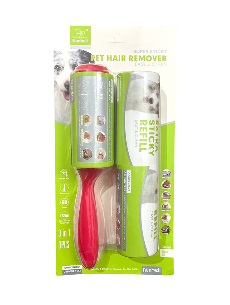 Lint Roller 3 in 1 With 60 Sheets Sticky Hair Removal for Dogs and Cats
