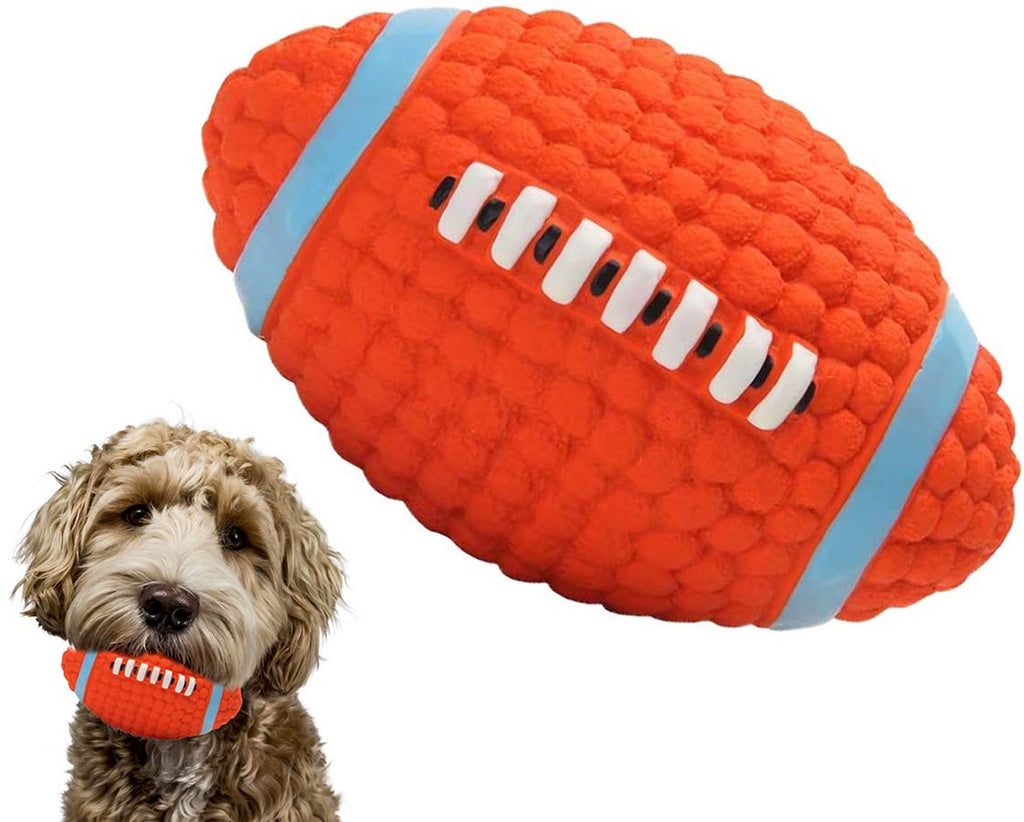 Dog Latex Squeaky Rugby Ball Toy Squeaky Toy