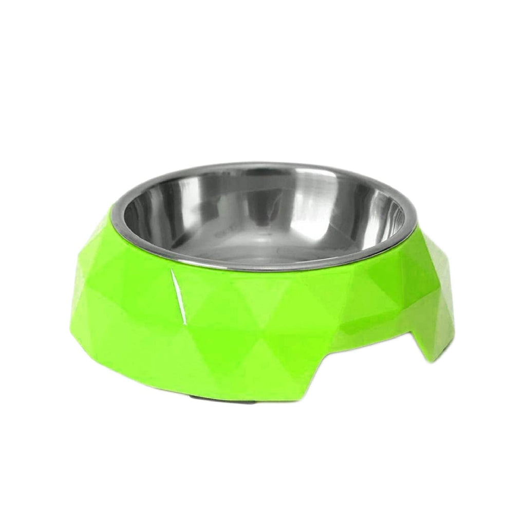 Melamine & Stainless Steel Dog Food Bowl