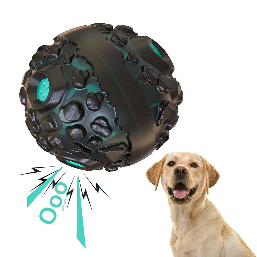 Interactive Fetch Dog Ball with Fun Squeaky Giggle Sound, Non-Toxic (Colour may Vary)