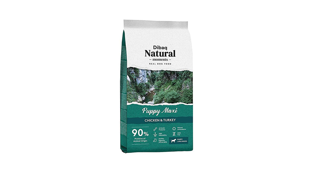 Dibaq Natural Moments Real Dog Food Puppy Maxi Chicken & Turkey for Puppy Large Breeds Dry Dog Food 3kg