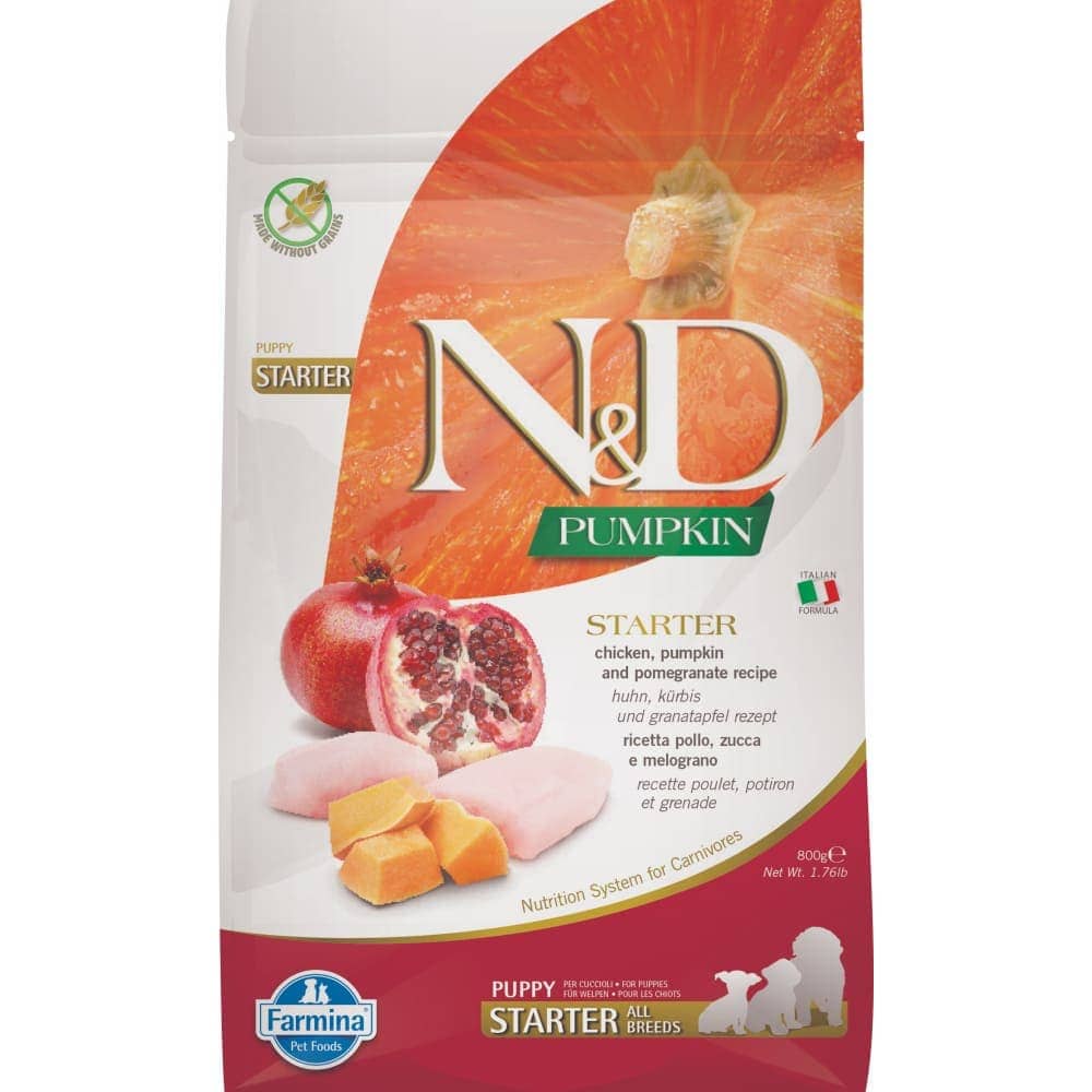 Farmina N&D Pumpkin Chicken & Pomegranate Grain Free Starter Puppy All Breeds Dog Dry Food