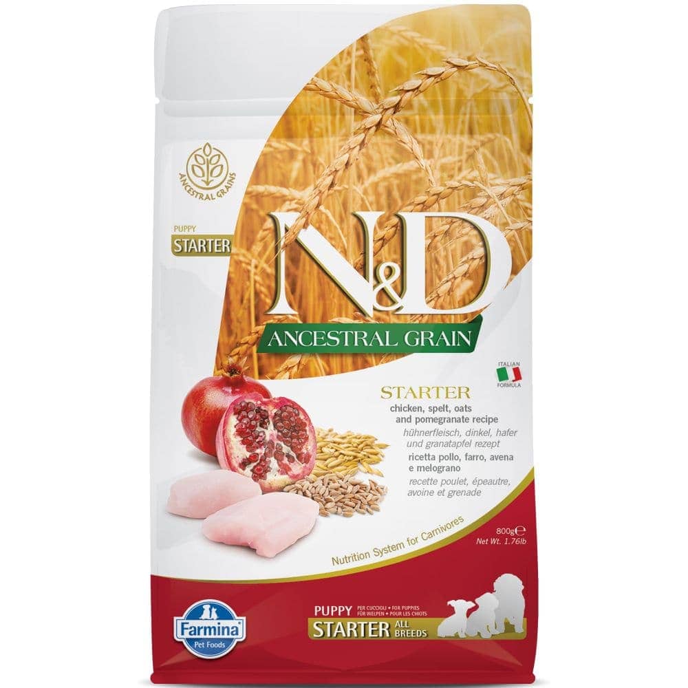Farmina N&D Chicken & Pomegranate Ancestral Grain Starter Puppy Dog Dry Food