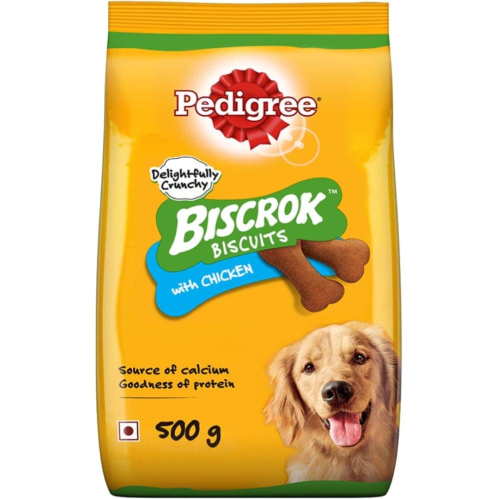 Pedigree Chicken Flavour Biscrok Biscuits Dog Treats