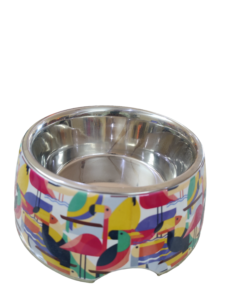 Melamine & Stainless Steel Dogs and Cats Feeding and Bowl Large