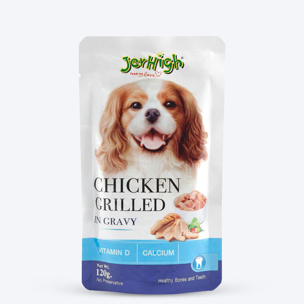 JerHigh Chicken Grilled in Gravy Wet Dog Food - 120 g - 