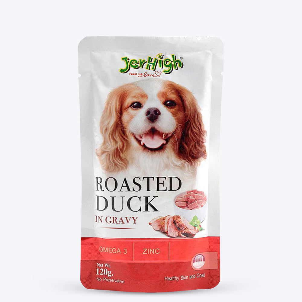 JerHigh Roasted Duck in Gravy Wet Dog Food - 120 g - 