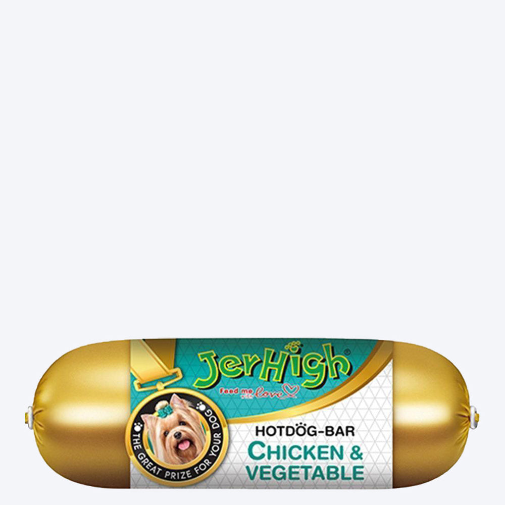 JerHigh Hotdog-Bar Dog Treat - Chicken and Vegetable - 150 g - 