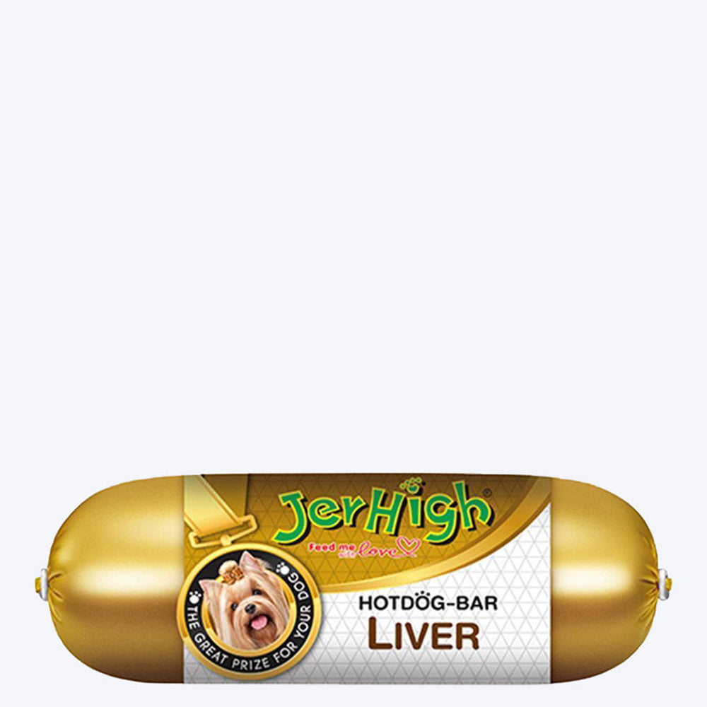 JerHigh Hotdog-Bar Dog Treat - Liver - 150 g - 