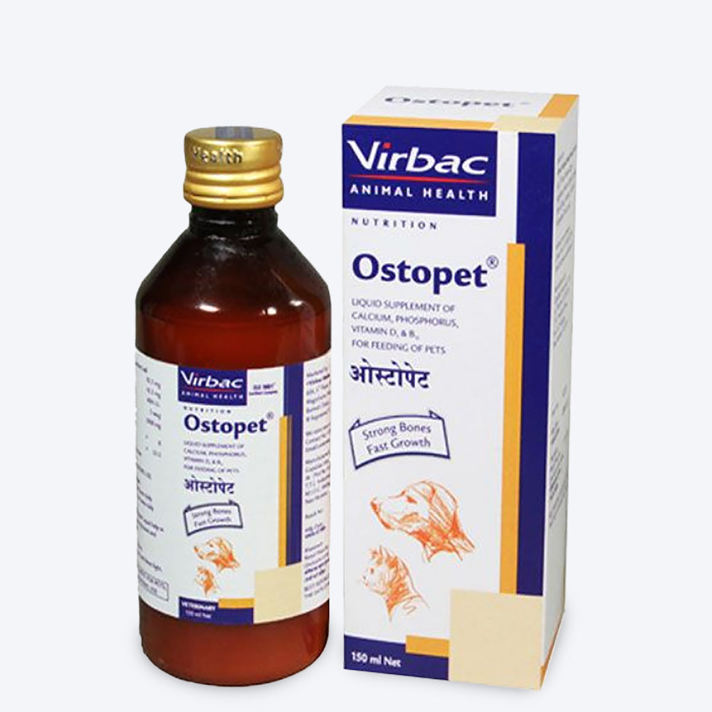 Virbac Ostopet Liquid Supplement for Pets - 150 ml