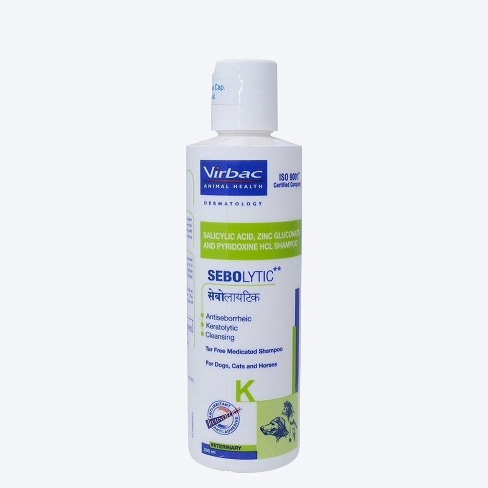 Virbac Sebolytic Medicated Shampoo for Dogs & Cats - 200 ml